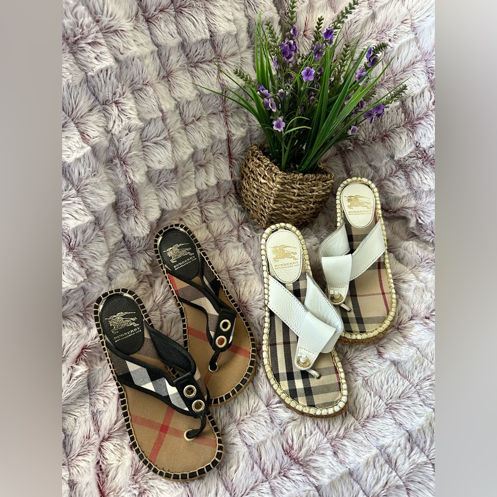 AUTHENTIC BURBERRY SANDALS price for one item only $200for both